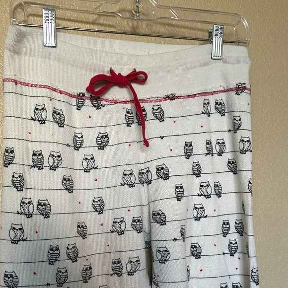 Kensie White & Red Owl Pajama Set - Picture 7 of 9